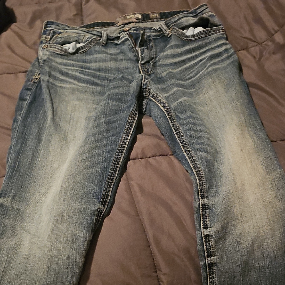 BKE Men's Bootcut Jeans - Blue